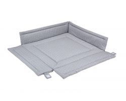 FabiMax Laufgittereinlage 100x100 cm, graue Würfel