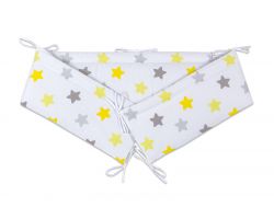 FabiMax Nestchen für Beistellbett Boxspring, 90x55 cm, gelbe Sterne auf weiß