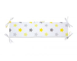 FabiMax Nestchen für Verschlussgitter, 90 cm cm, gelbe Sterne auf weiß