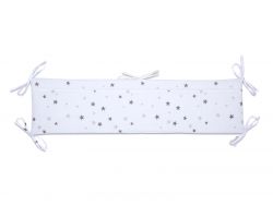 FabiMax Nestchen für Verschlussgitter, 90 cm cm, graue Sterne auf weiß
