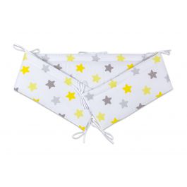 FabiMax Nestchen für Beistellbett Boxspring, 90x55 cm, gelbe Sterne auf weiß