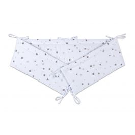 FabiMax Nestchen für Beistellbett Basic, 90x50 cm, graue Sterne auf weiß