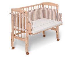 FabiMax Beistellbett PRO mit Matratze und Nestchen Betty beige