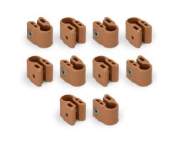 FabiMax Klemmenset für Laufgitter, 10 Stück, beige