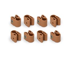 FabiMax Klemmenset für Laufgitter, 8 Stück, beige