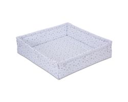 FabiMax Laufgittereinlage 100x100 cm, Sterne weiß