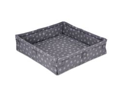 FabiMax Laufgittereinlage 100x100 cm, Sterne grau