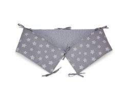 FabiMax Nestchen für Beistellbett Basic, 90x50 cm, Sterne groß, grau