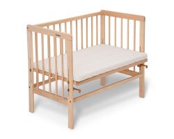 FabiMax Beistellbett BASIC natur, inkl. Matratze