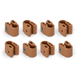 FabiMax Klemmenset für Laufgitter, 8 Stück, beige